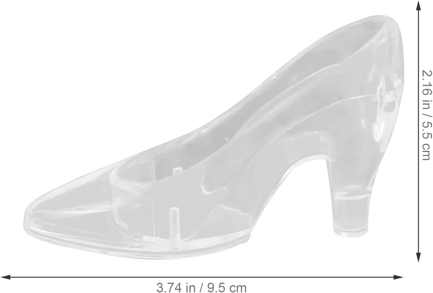 12pcs Mini Crystal Slipper Playset Accessories Wedding Heels Glass Figurines Acrylic Shoes Ornament Clear High Heel Ornaments Desktop Accessory Exquisite Desktop Decor Home Supply
