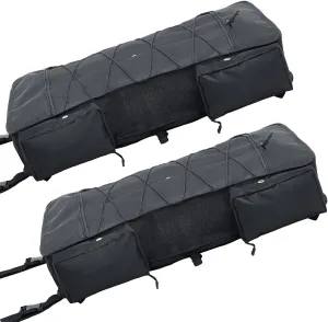 2 Pcs Waterproof Life Jacket Storage - 37" W x 20" D x 6" H Large T-Top Storage Bag for 6 Type II Life Jackets - 600D Polyester Heavy Duty T Bag for Boat T-Top Boat Organizers