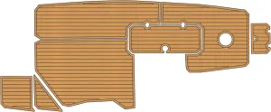 2024 Starcraft SVX191 Cockpit 1/4” 6mm eva Faux Teak Deck Surfing Boat Fishing Boat Motorcycle Hurts crapet Non-Slip mat Marine Floor