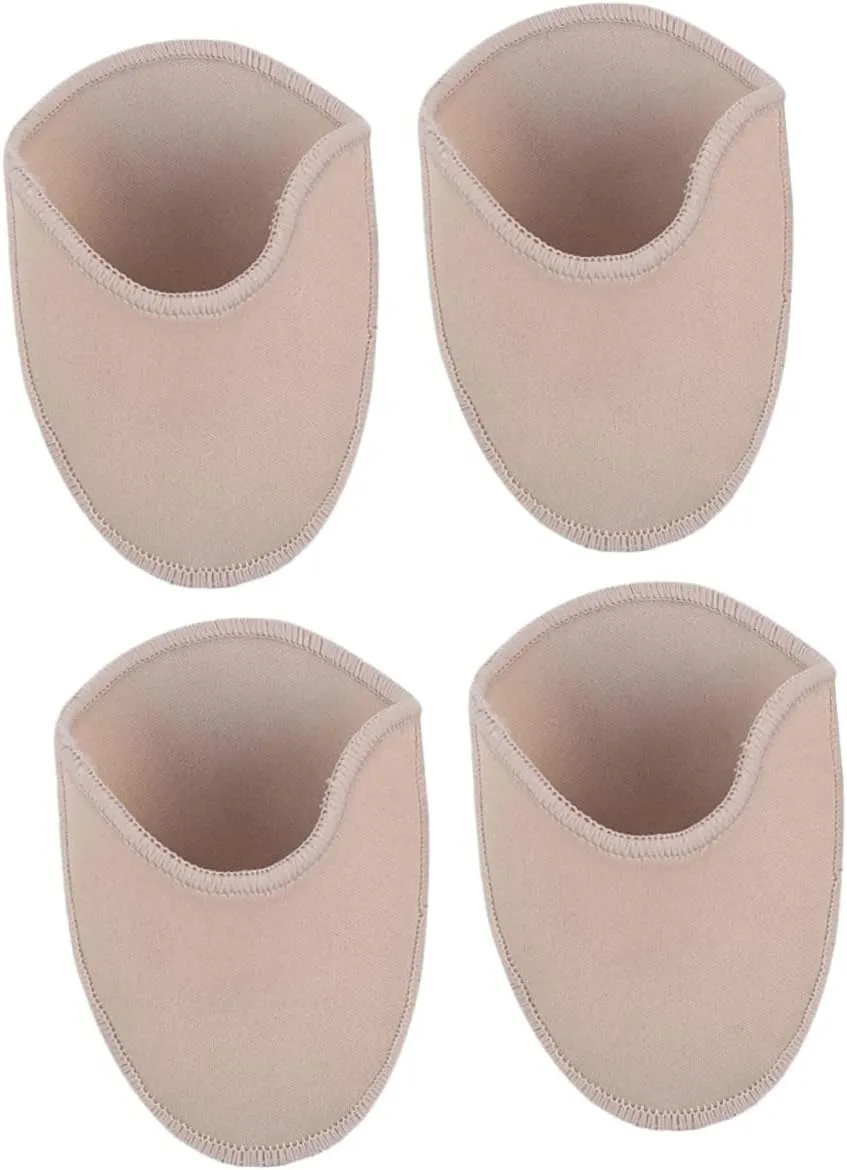 2Pairs Ballet Toe Pads Flexible Forefoot Half Pads for Pointe Protection Soft and Durable Textile Material for Dance Yoga and Performance Use