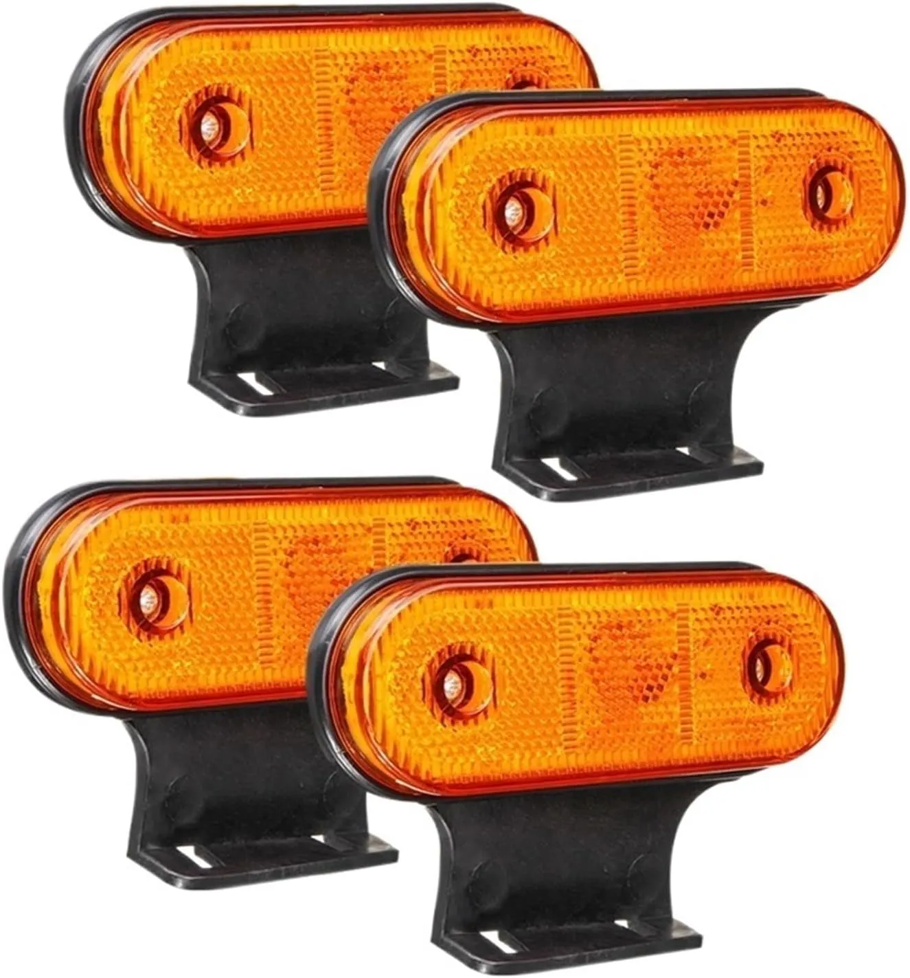 4Pcs 12V 24V 20 LED Car Truck Side Marker Light Rear Tail Light Accessories Compatible With RV Trailer Lorry Pickup Boat