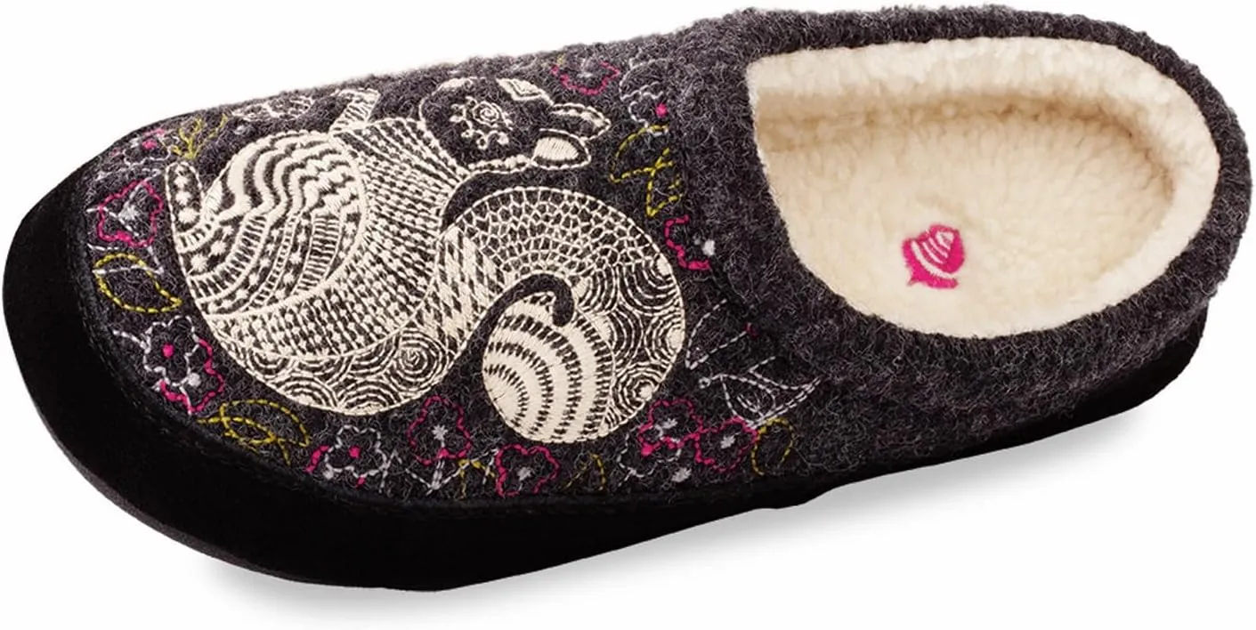 Acorn Womens Slipper with Berber Lining, Suede Siding and Durable Non-Slip Indoor/Outdoor Sole