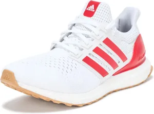 adidas Men's Ultraboost 1.0 DNA Sneaker, White/Better Scarlet/Gum, 8.5