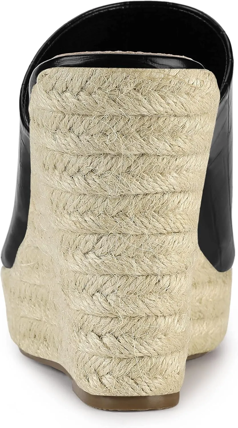 Allegra K Women's Espadrilles Wedges Wedge Sandals