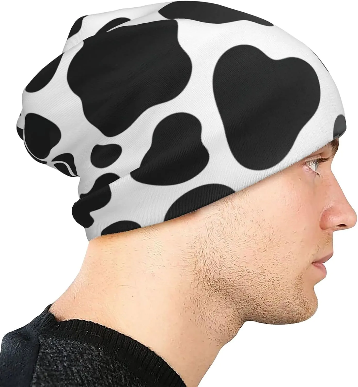 Alpaca Llama Beanie Hat Slouchy Knitted Chemo Thin Skull Cap for Women Men Running