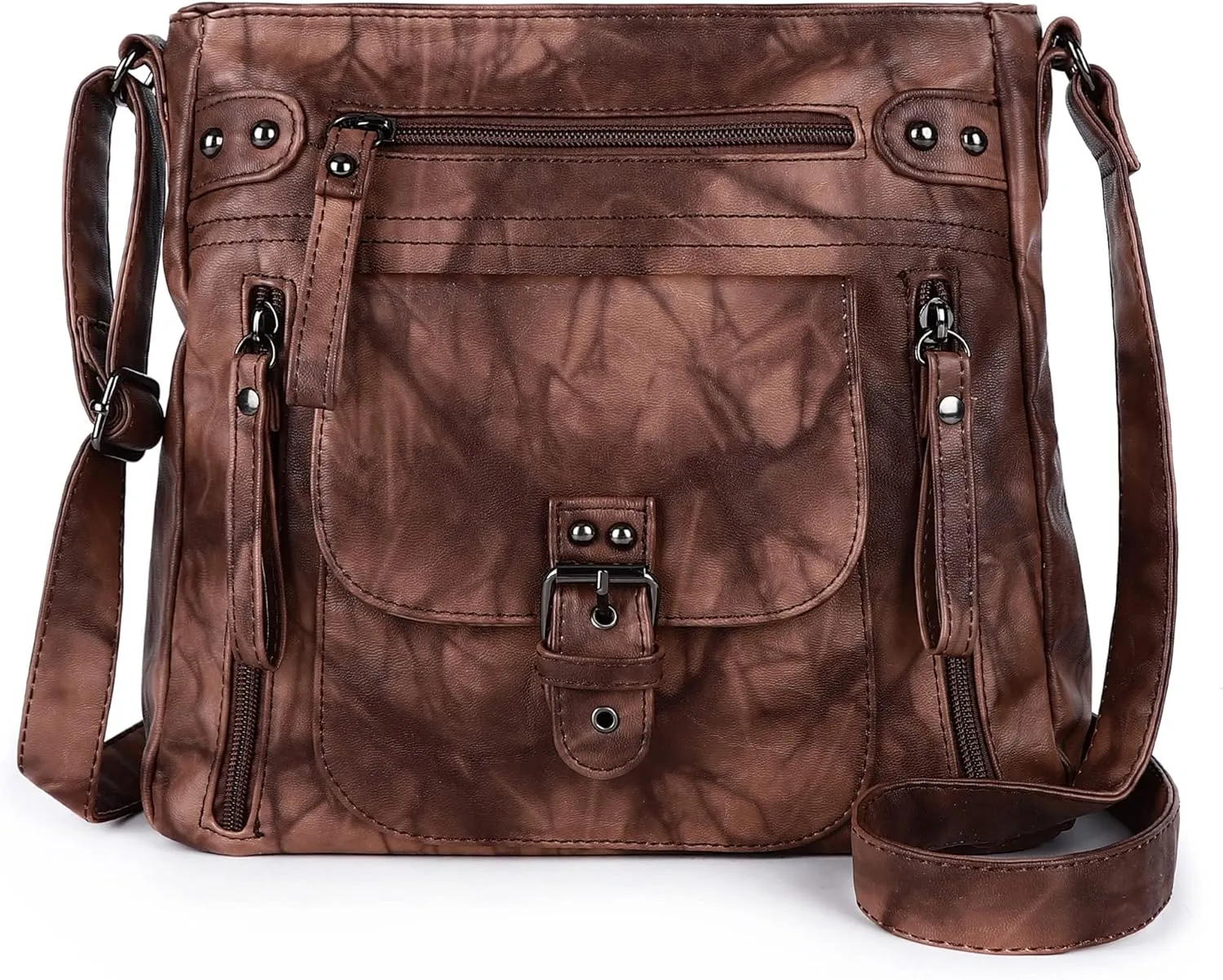 Angel Kiss Crossbody Bags Shoulder Bags and Handbags for Women Multi Pocket Daily Soft Hobo Purses Medium Size