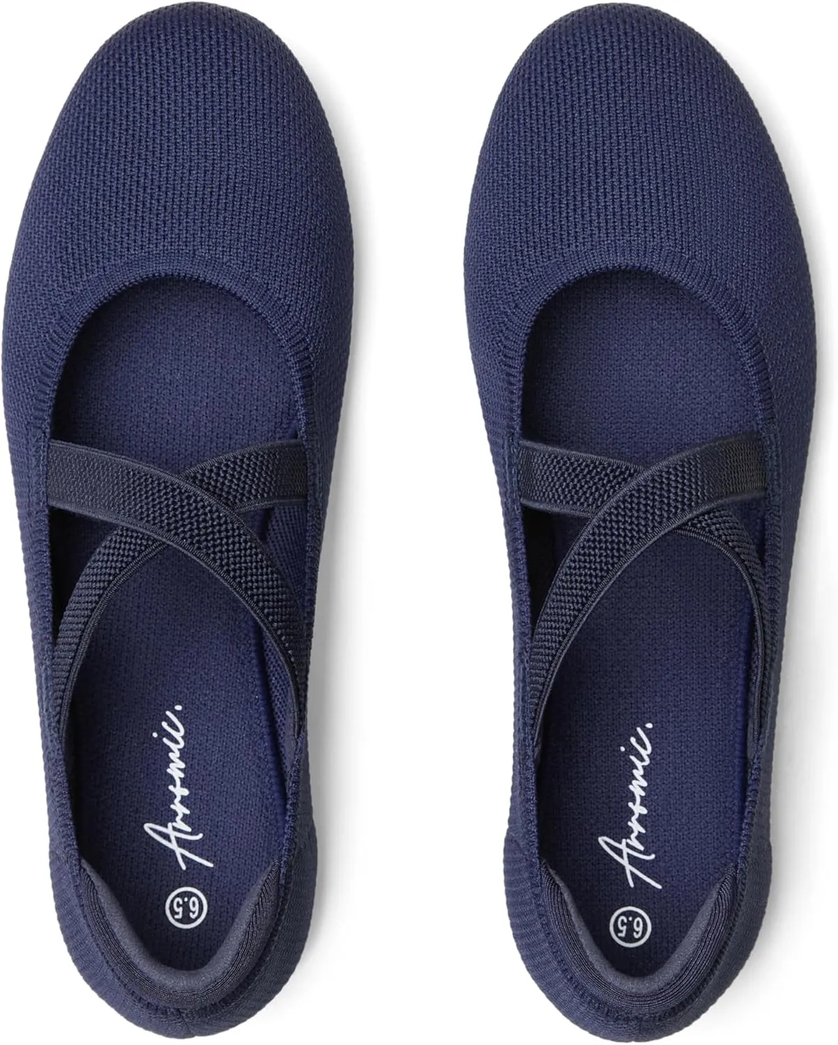 Arromic Flats for Women Round Toe Ballet Flats with Straps Women Ballerina Flat Shoes Dressy Comfortable for Work Wedding Office Casual