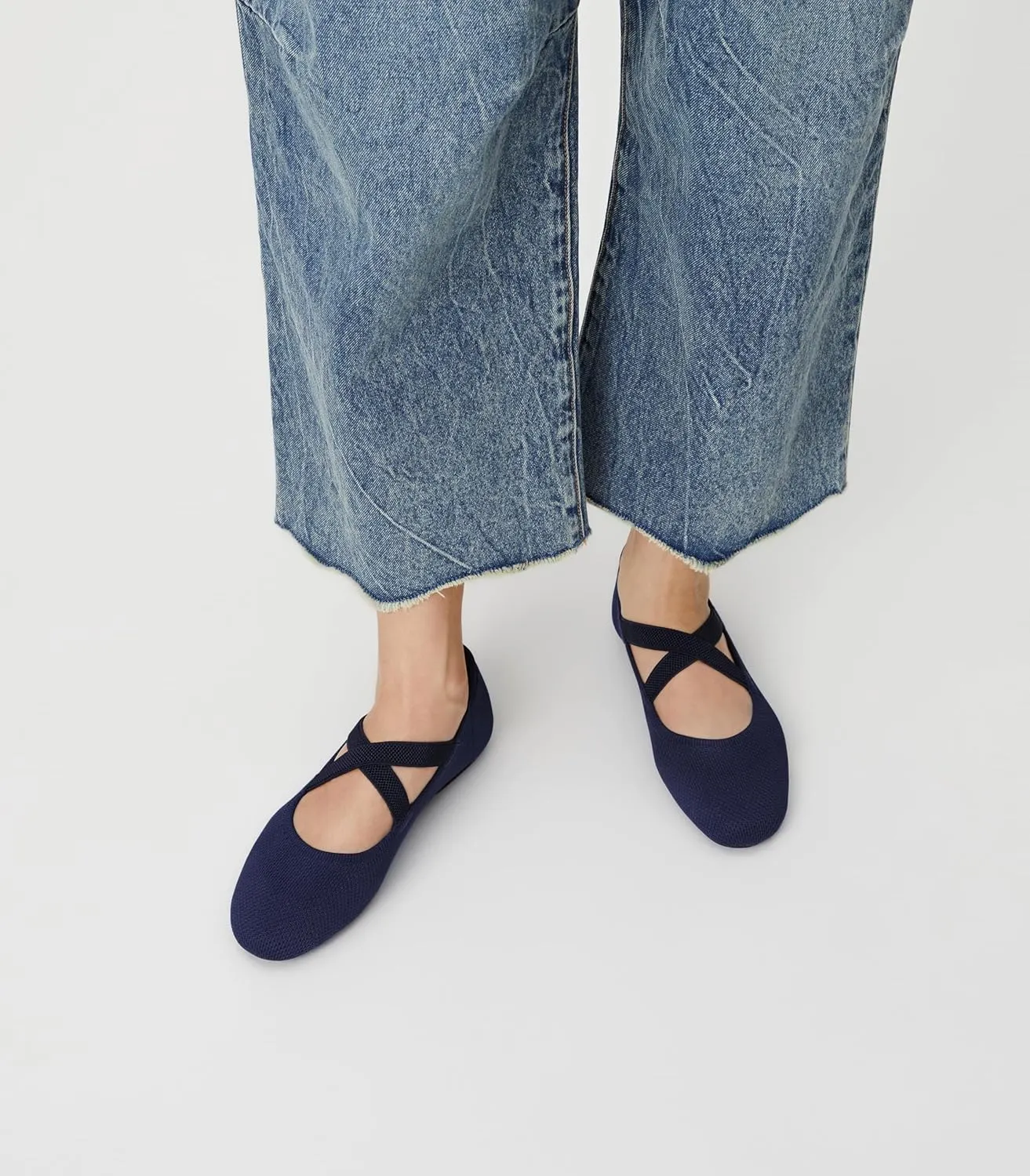 Arromic Flats for Women Round Toe Ballet Flats with Straps Women Ballerina Flat Shoes Dressy Comfortable for Work Wedding Office Casual