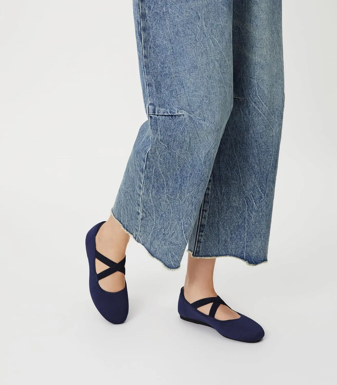 Arromic Flats for Women Round Toe Ballet Flats with Straps Women Ballerina Flat Shoes Dressy Comfortable for Work Wedding Office Casual