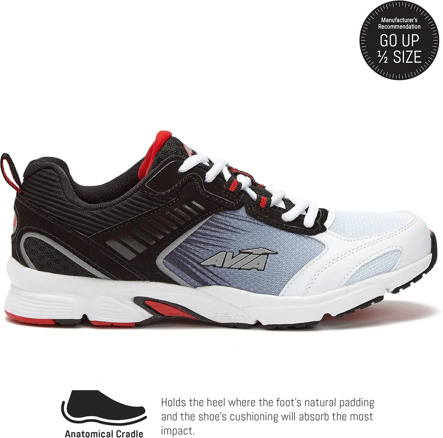 Avia Forte 2.0 Men’s Running Shoes, Lightweight Trail or Running Athletic Sneakers for Men - Green, Black or Grey