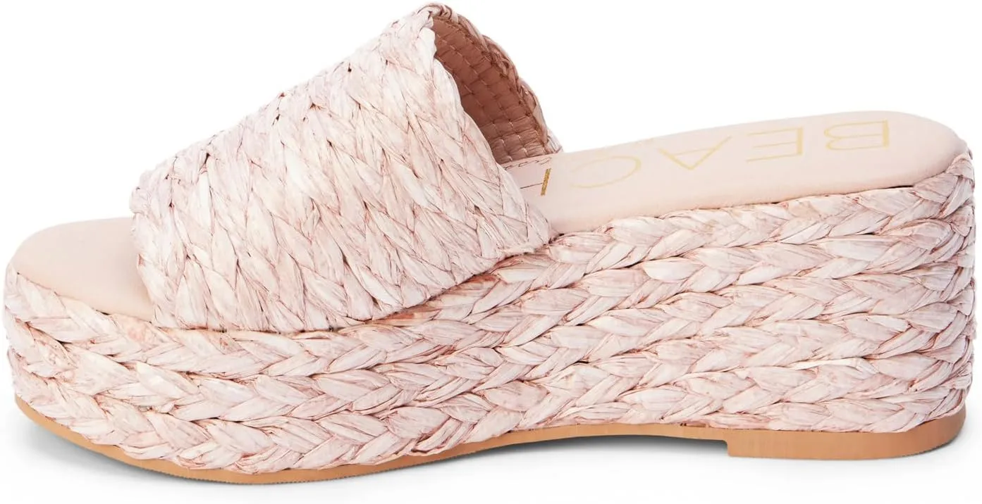 BEACH by Matisse Womens Peony Platform Espadrille Casual Sandals Casual High Heel 3" & Up