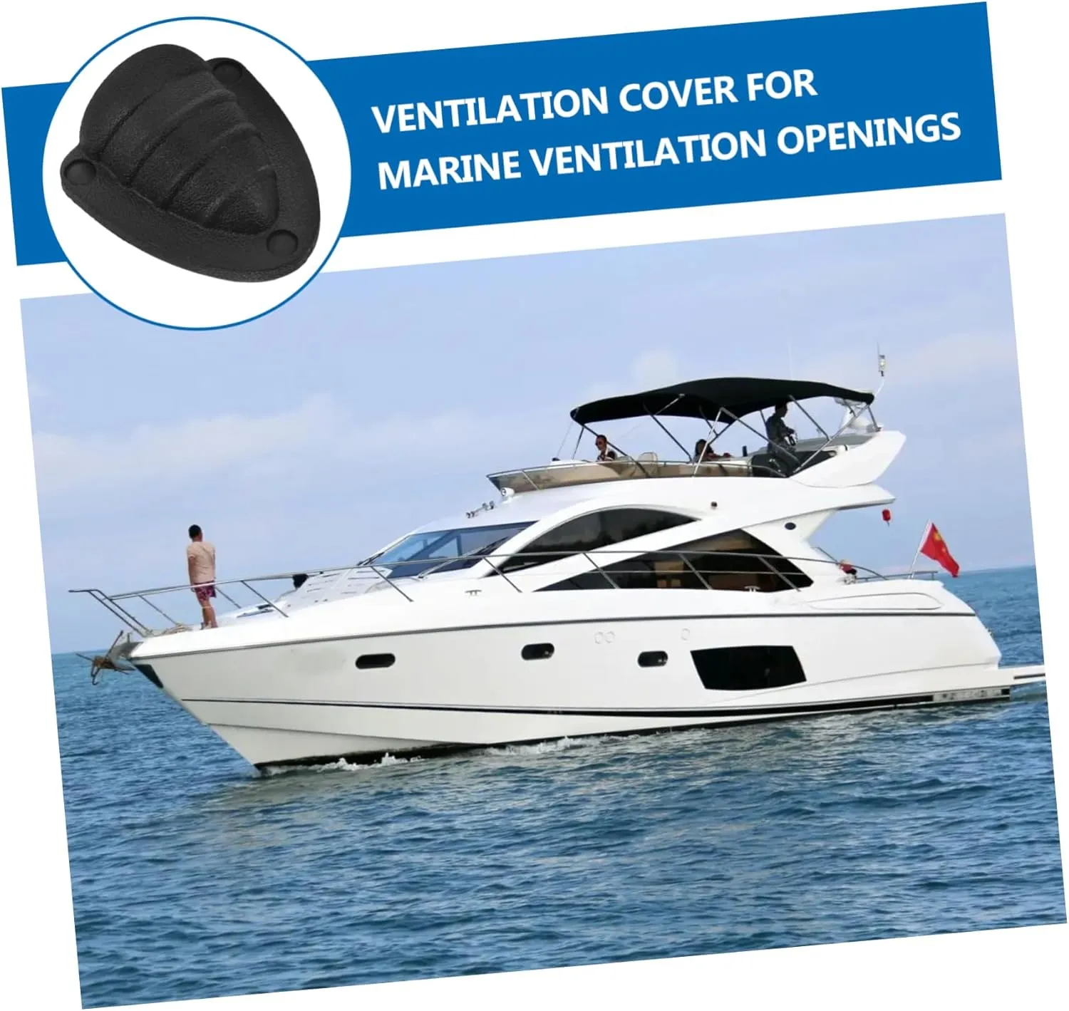 BESPORTBLE Boat Accessories Boat Parts Marine Accessories Air Vent Covers Blaclight Cord Protector Cable