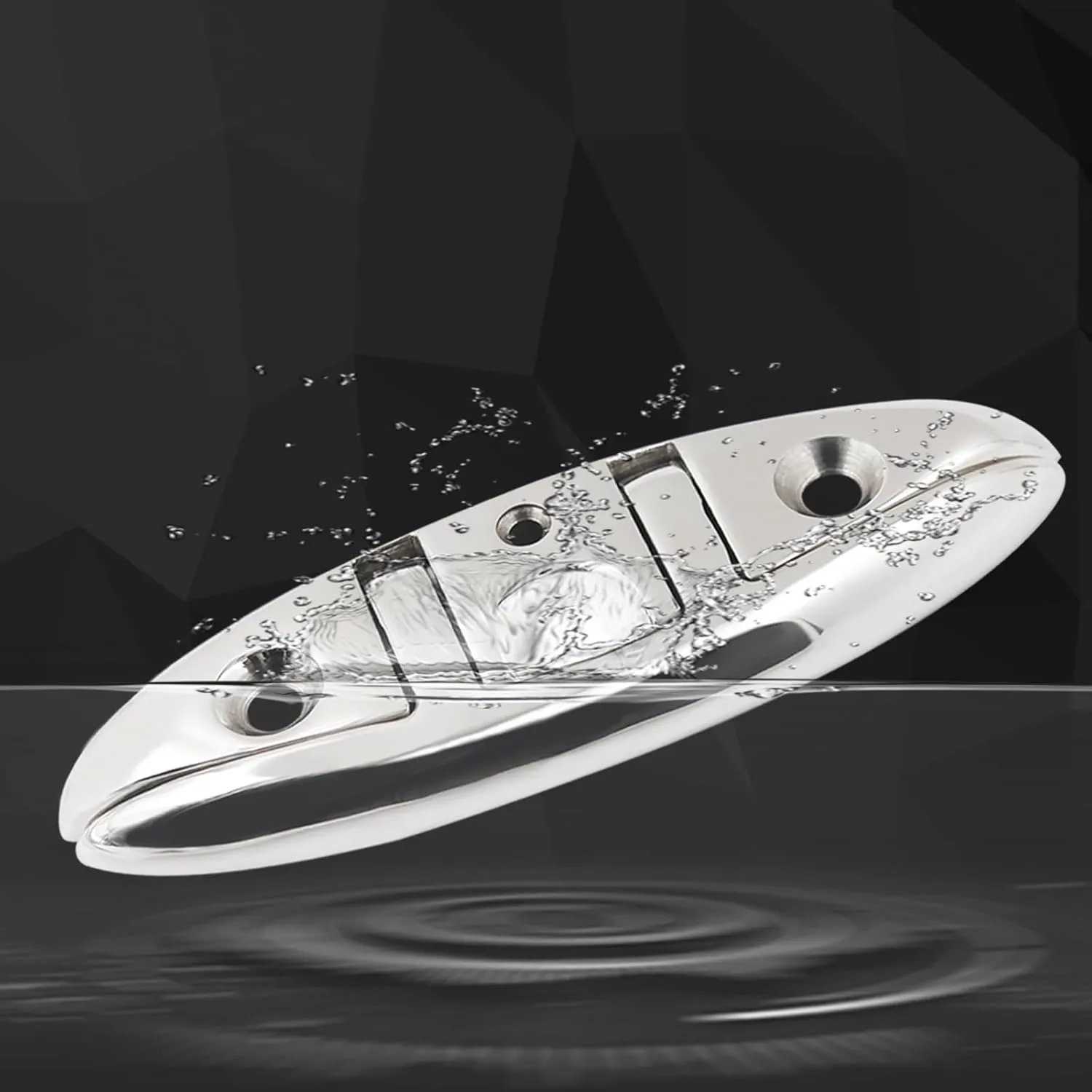 Boat Cleat 5" 6" 8 inch 316 Stainless Steel Folding Cleats Marine Grade Rope Cleat Flip Up Dock Cleat for Boat Kayak and Decoration with Fastener