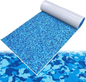 Boat Flooring EVA Foam Boat Decking Sheet Self Adhesive Marine Flooring Brushed Camo Marine Carpet for Boats Yacht Kayak Decking Cushioning Cooler Seating Helm Pad Swimming RV Golf Cart Non Slip Pad