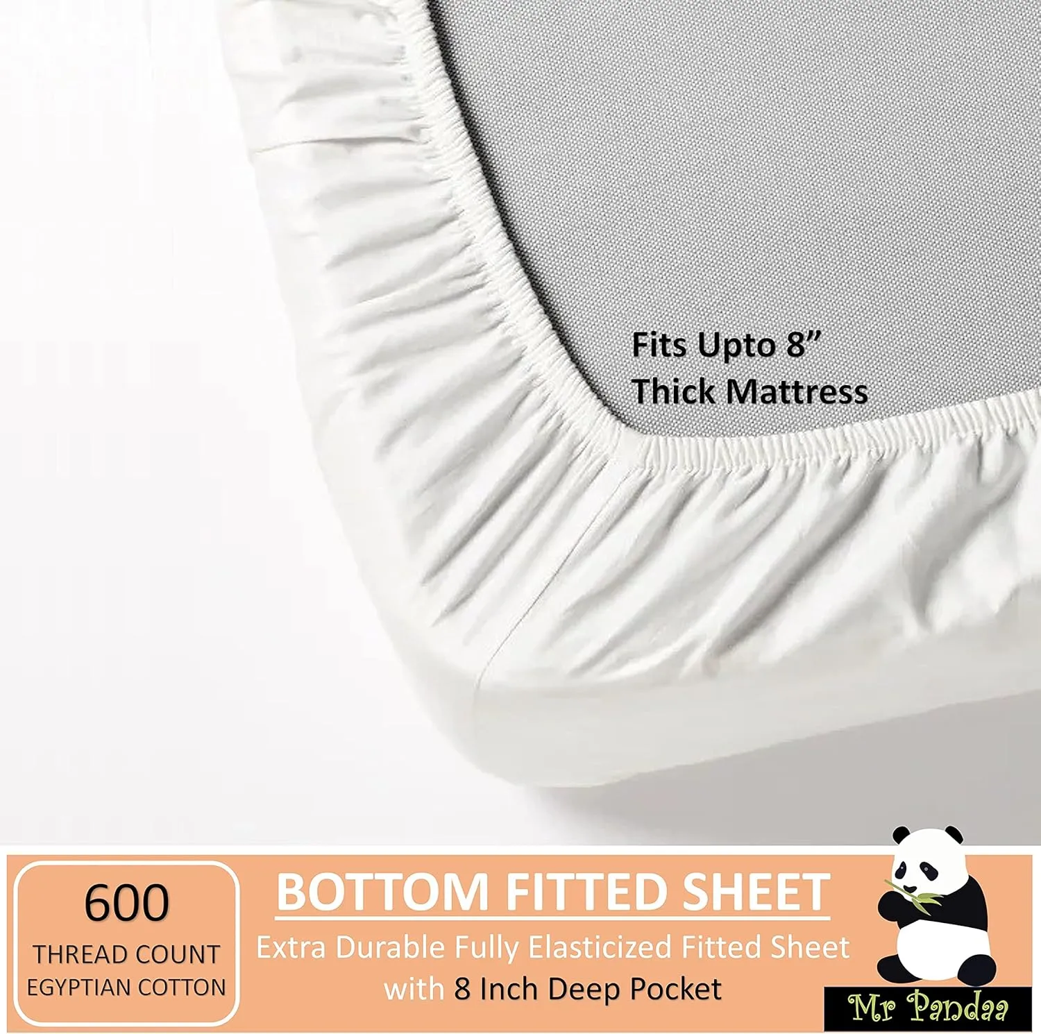 Boating Sheet Set - 100% Egyptian Cotton Bedding Set - 600 Thread Count - Best V Berth Boat Sheets - 8 inch Deep Pockets - Great Gift for Boaters |Universal V Berth, Light Grey Solid|