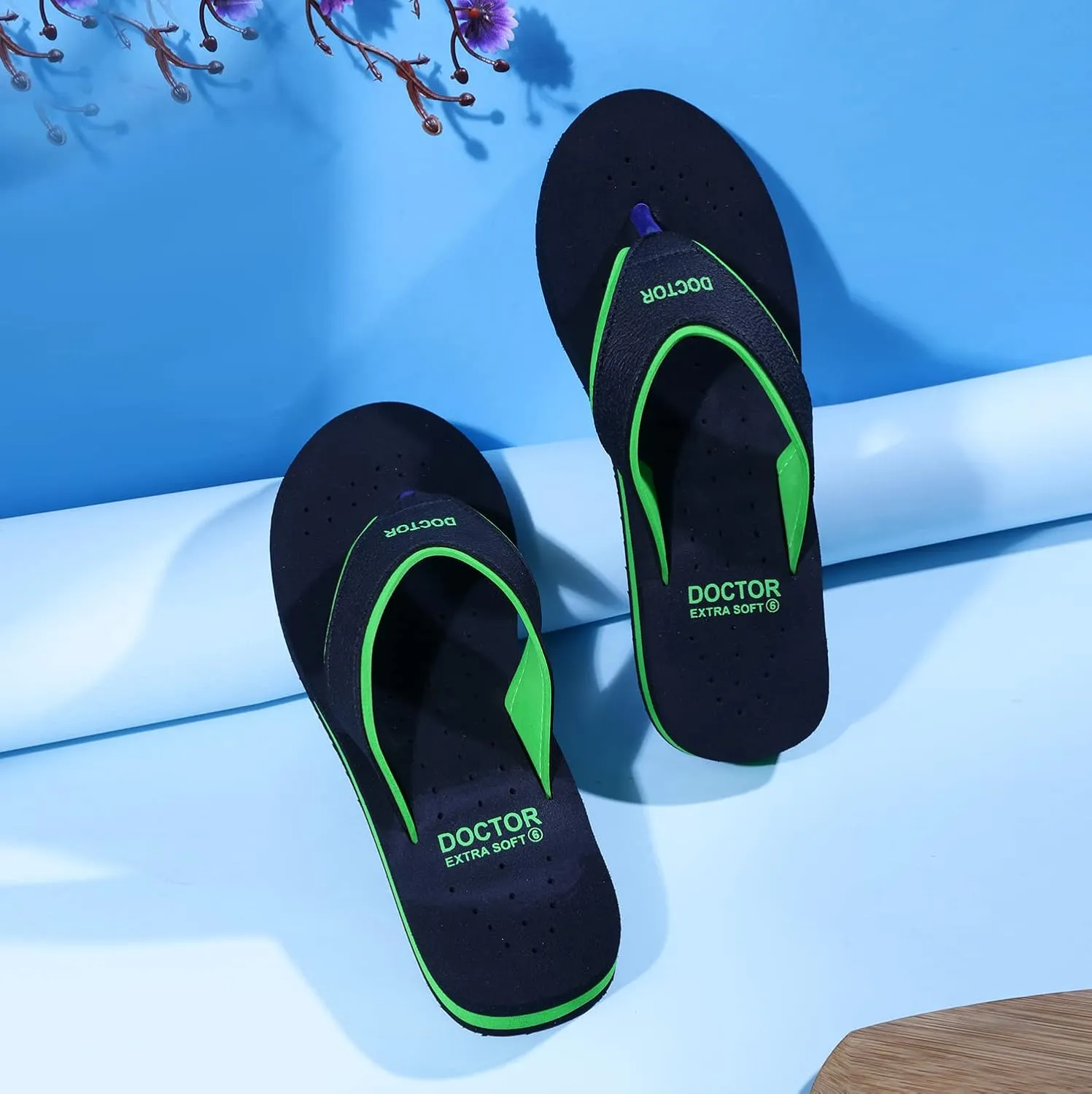 Care Diabetic Orthopedic Pregnancy Flat Super Comfort Dr Flipflops and House Slippers For Women's and Girl's D-18