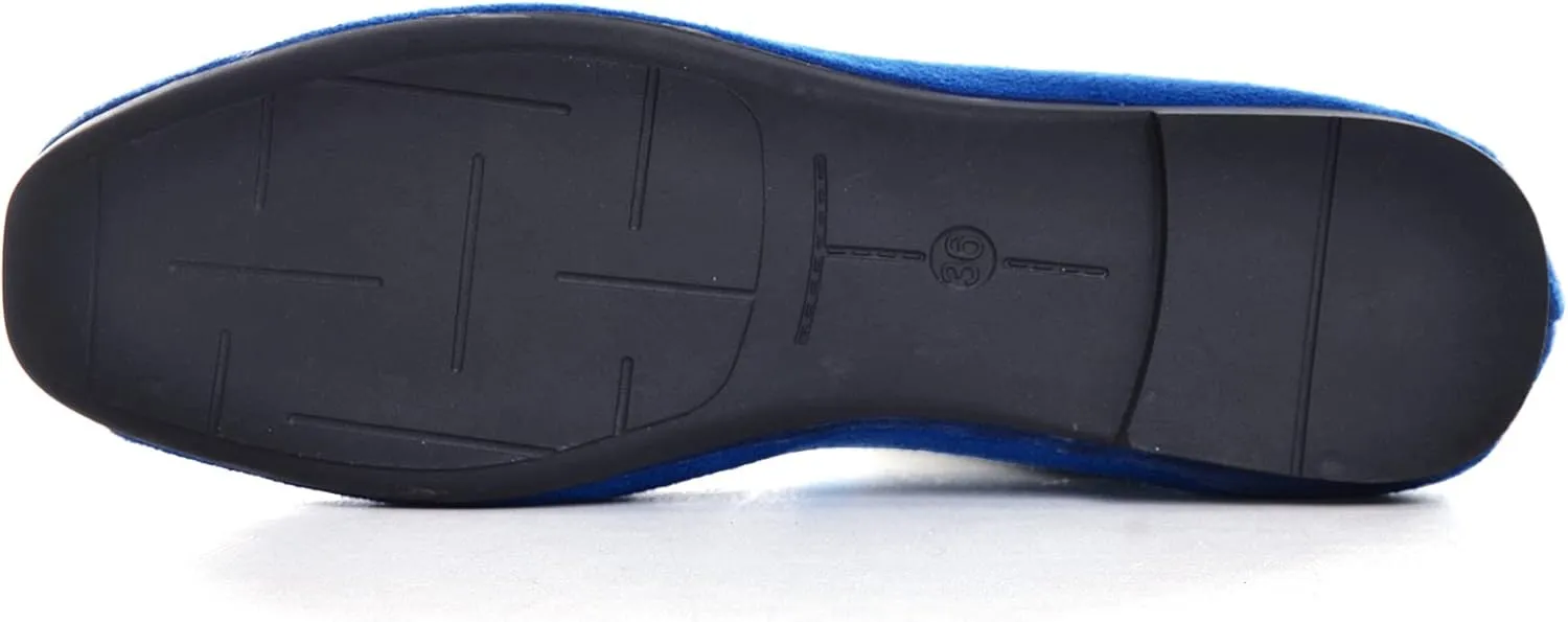 ChaiRong Zhou Women Square Toe Ballets Flats Comfort Slip On Walking Shoes for Driving