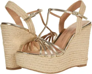 Chinese Laundry Womens Evie Espadrille Platform Casual Sandals Casual High Heel 3" & Up - Gold