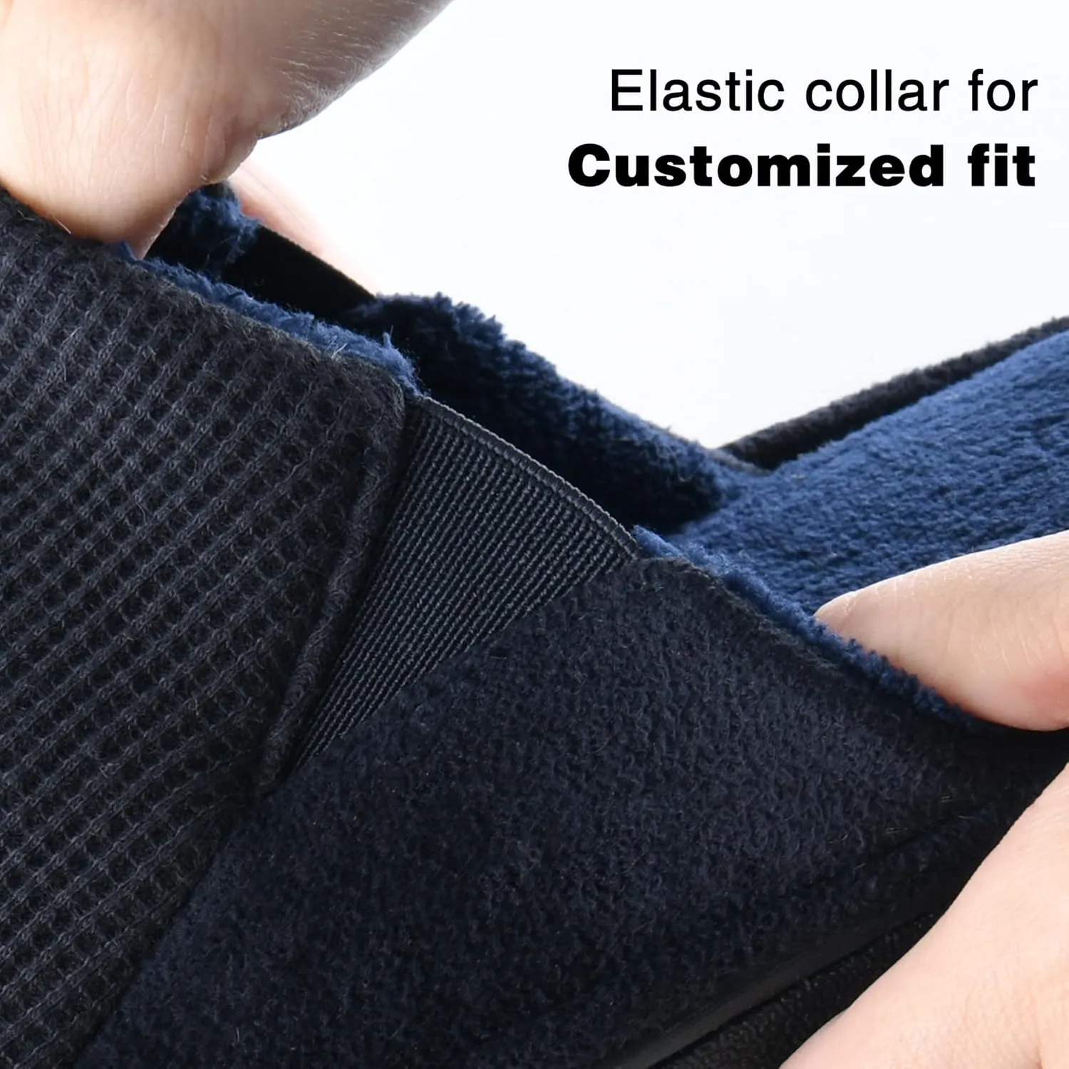 Cozy Men's Open Toe House Slippers Memory Foam,Comfy Slip On Indoor Slippers for Men Breathable, Non-Slip Soft Bedroom Home Slippers Lightweight