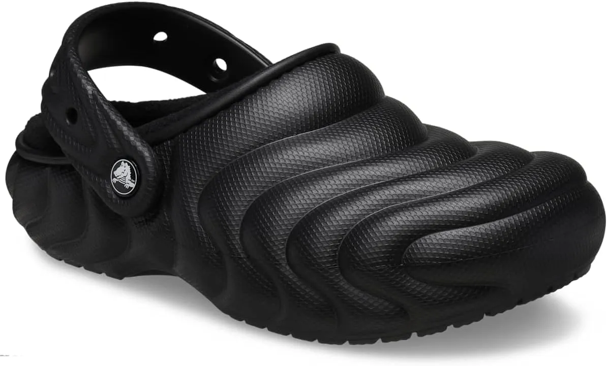 Crocs Unisex-Adult Classic Lined Overpuff & Geometric Clogs, Fuzzy House Slippers