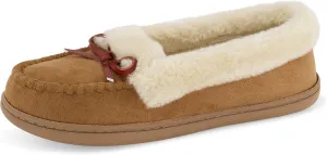 CUSHIONAIRE Women's Sierra Moccasin Slipper  Memory Foam