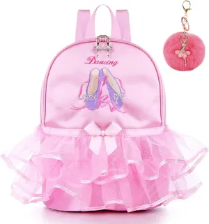 Cute Ballet Tutu Dress Dance Kits, Girls Personalized Waterproof Duffle Bag