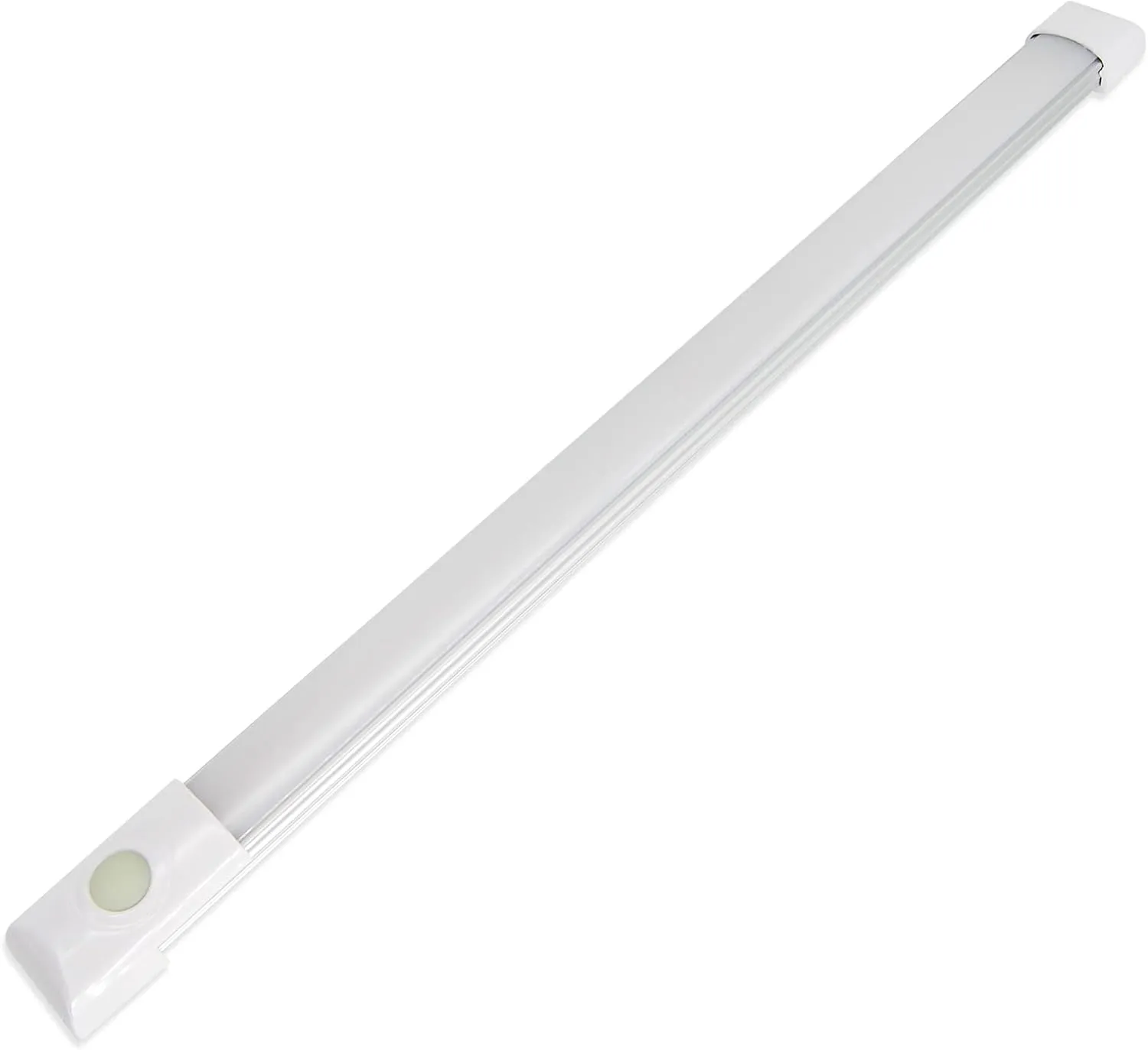 Dream lighting 12 Volts LED Under Cabinet Strip Light with Switch 12 inch Slim Line Light for RV, Camper and Motorhome, 5.4W, 400 Lumens 2-Phased 3000K Warm White Lighting (1 Light)