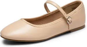 DREAM PAIRS Women's Ballet Flats Mary Jane Shoes, Round Toe Comfortable Dressy Casual Slip-on Work Daily Soft Flat Shoes