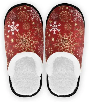 Dussdil Winter Spa Slippers Home House Slippers for Women Men Travel Slipper Soft Memory Foam Slipper Non Slip for Hotel Bedroom Shoes Slippers