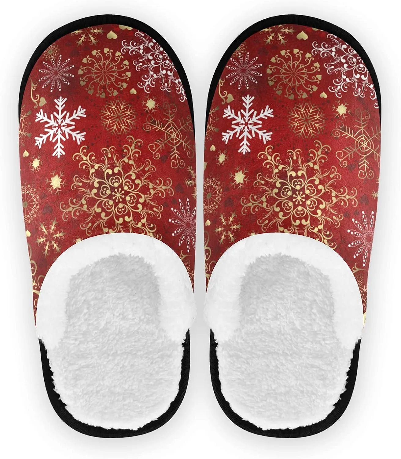 Dussdil Winter Spa Slippers Home House Slippers for Women Men Travel Slipper Soft Memory Foam Slipper Non Slip for Hotel Bedroom Shoes Slippers