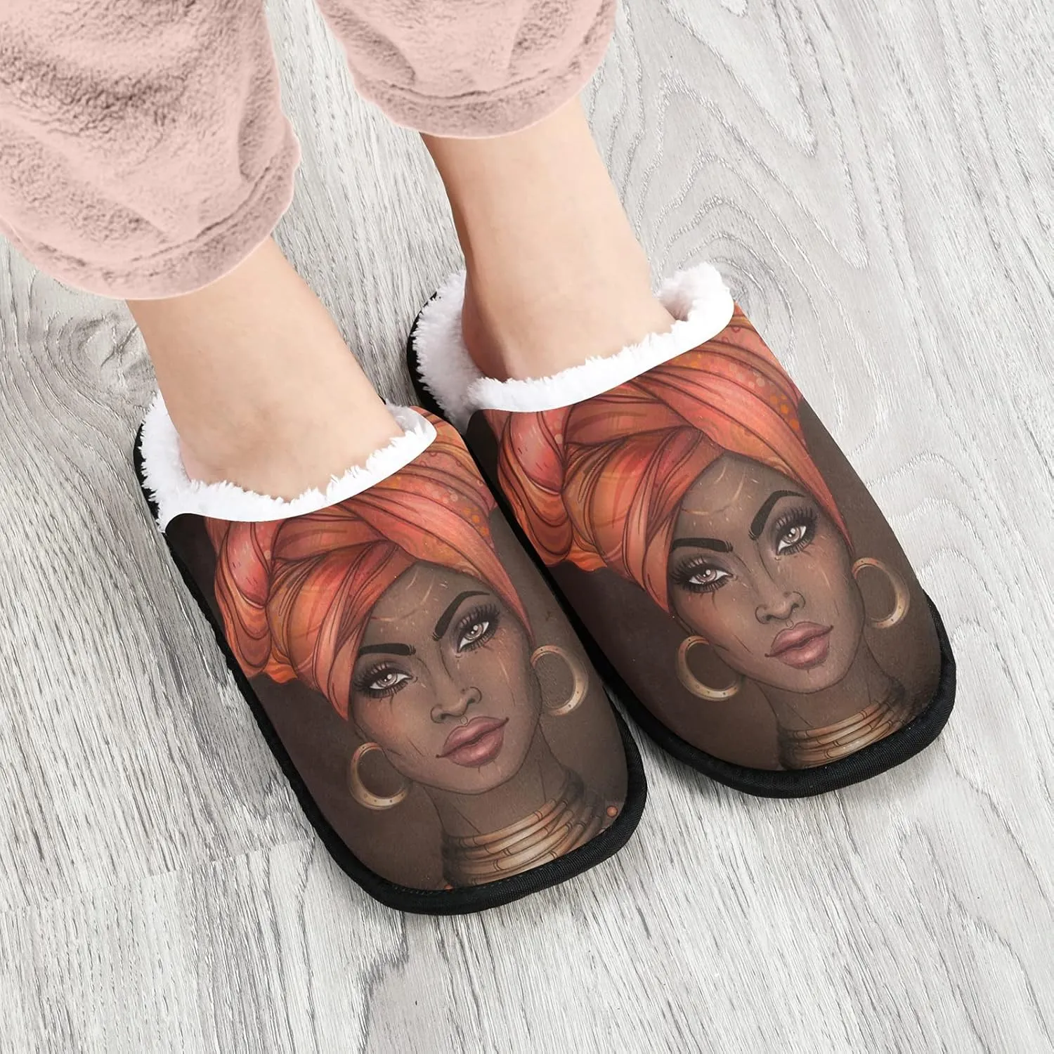 Dussdil Winter Spa Slippers Home House Slippers for Women Men Travel Slipper Soft Memory Foam Slipper Non Slip for Hotel Bedroom Shoes Slippers