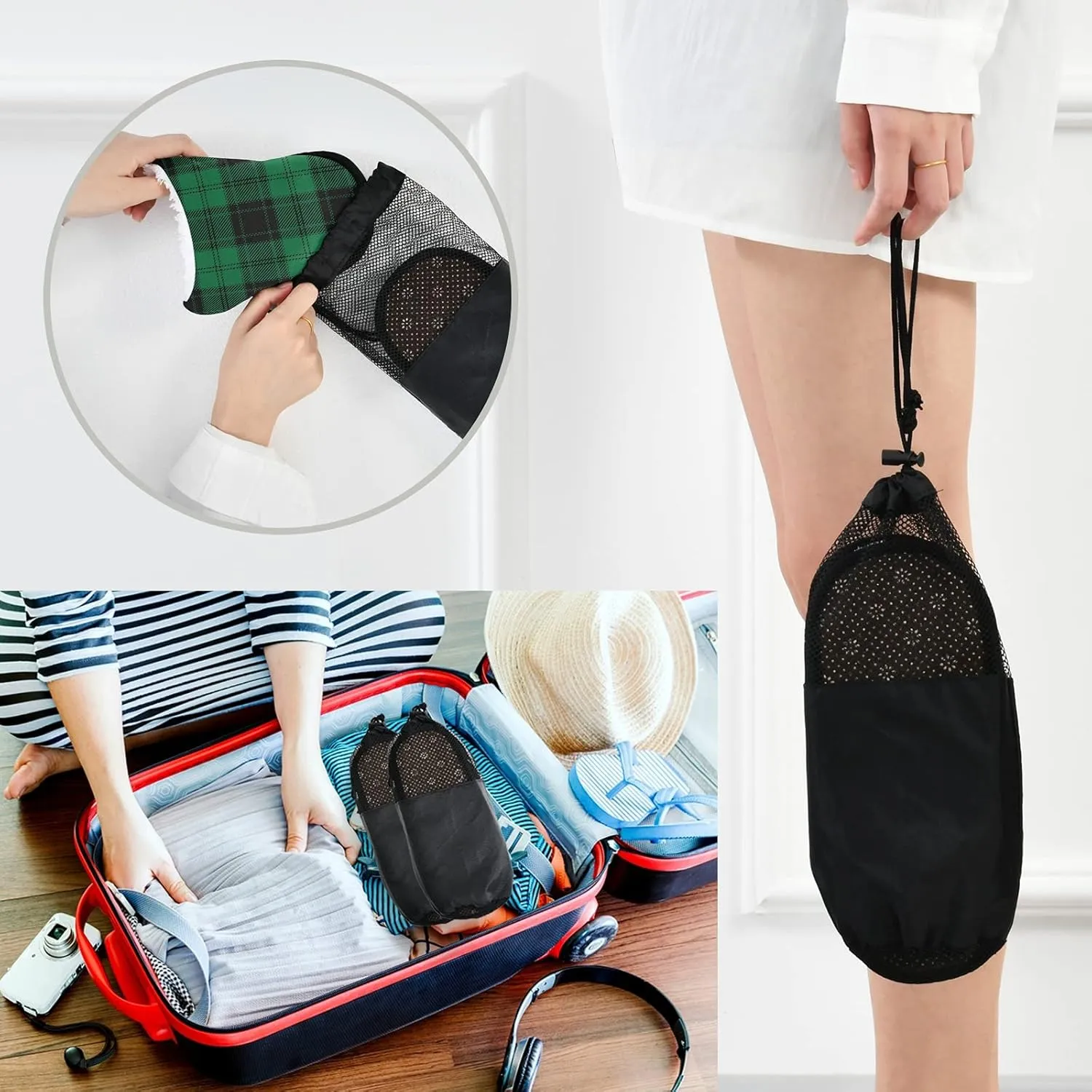 Dussdil Women's Men's Winter Spa Slippers Home House Slippers Shoes Memory Foam Closed Toe Slipper Non Slip for Women Men Hotel Bedroom Travel Shoes