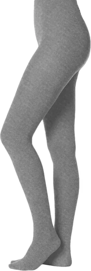 EMEM Apparel Women's Flat Knit Cotton Sweater Winter Opaque Footed Tights