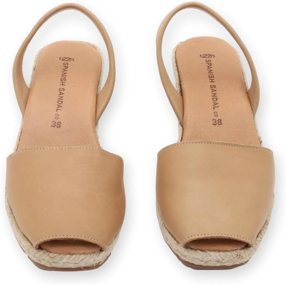 Espadrille Wedges for Women – Dressy Soft Leather Peep Toe Women’s Wedge Sandals, Casual Summer Slip on Espadrilles