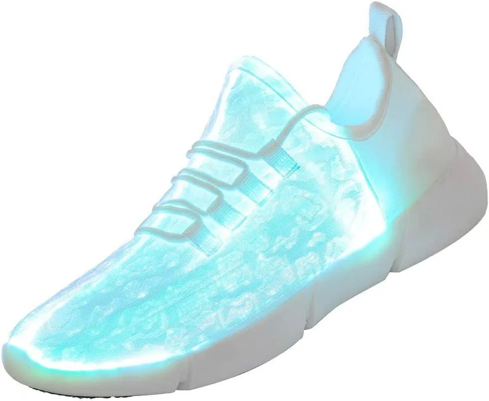 Fiber Optic LED Shoes Light Up Sneakers for Women Men with USB Charging Flashing Festivals Party Dance Luminous Kids Shoes