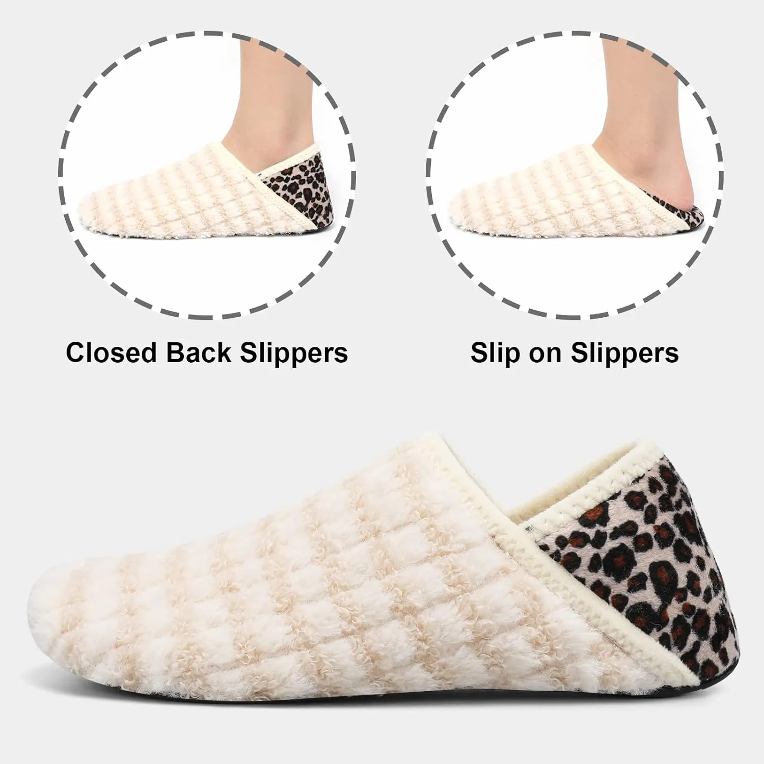 Fires Womens Mens Slippers with Rubber Sole Soft-Lightweight House Slipper Socks Around House Shoes Non Slip Indoor/Outdoor