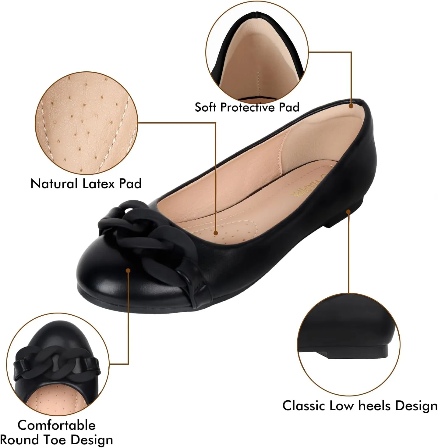 Flats for Women Dressy Ballets Flats Round Toe Slip On Comfort Soft Casual Wedding Driving Dating Black Rhinestone Flats Shoes