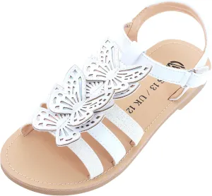 FLYFUPPY Girls Sandals Cute Open Toe Summer Flat Sandals Dress Shoes for Little/Big Kids