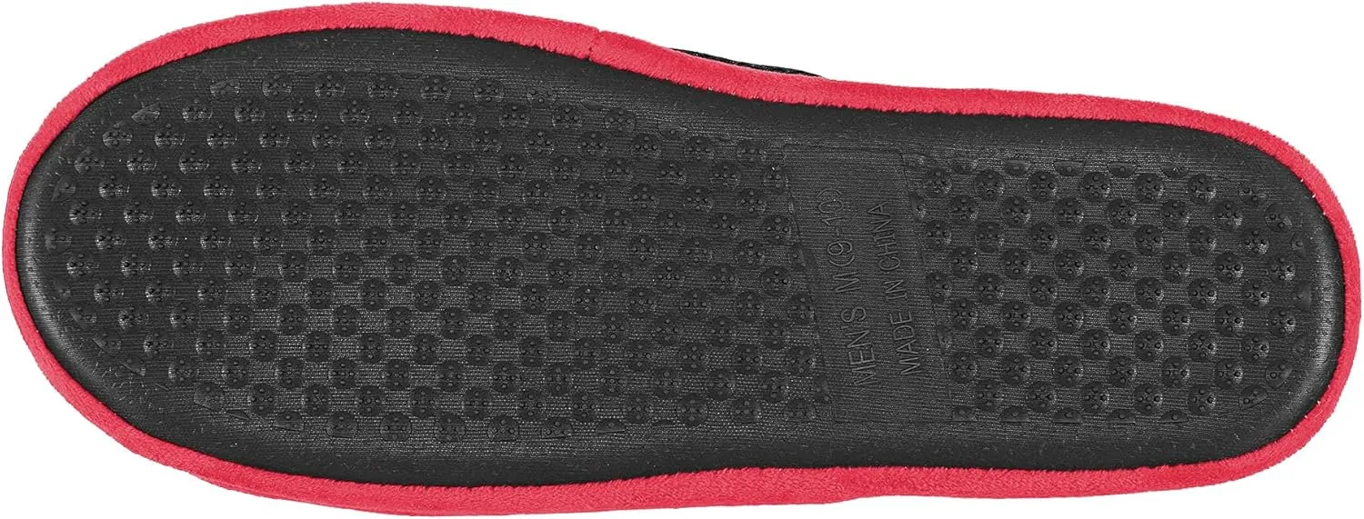FOCO Mens NCAA Team Logo Staycation Plush House Shoes Slide Slippers
