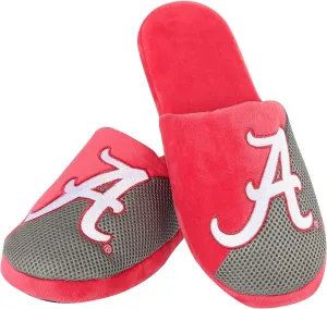 FOCO Mens NCAA Team Logo Staycation Plush House Shoes Slide Slippers