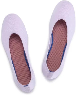 Frank Mully Women’s Ballet Flat Shoes Knit Dress Shoes Round Toe Slip On Ballerina Walking Flats Shoes for Woman Low Wedge Comfort Soft