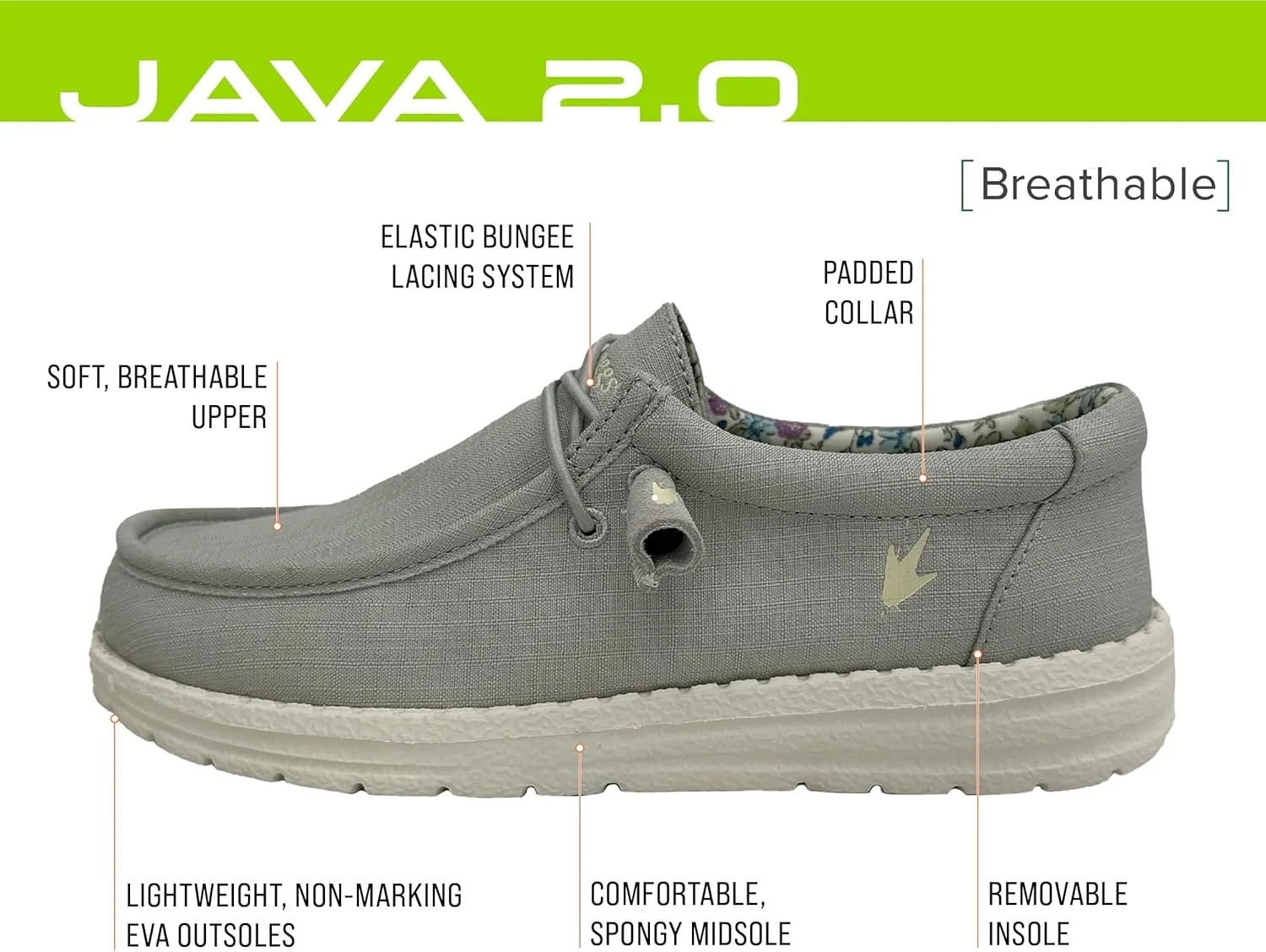 FROGG TOGGS Footwear Women's Java Casual Waterproof Shoe