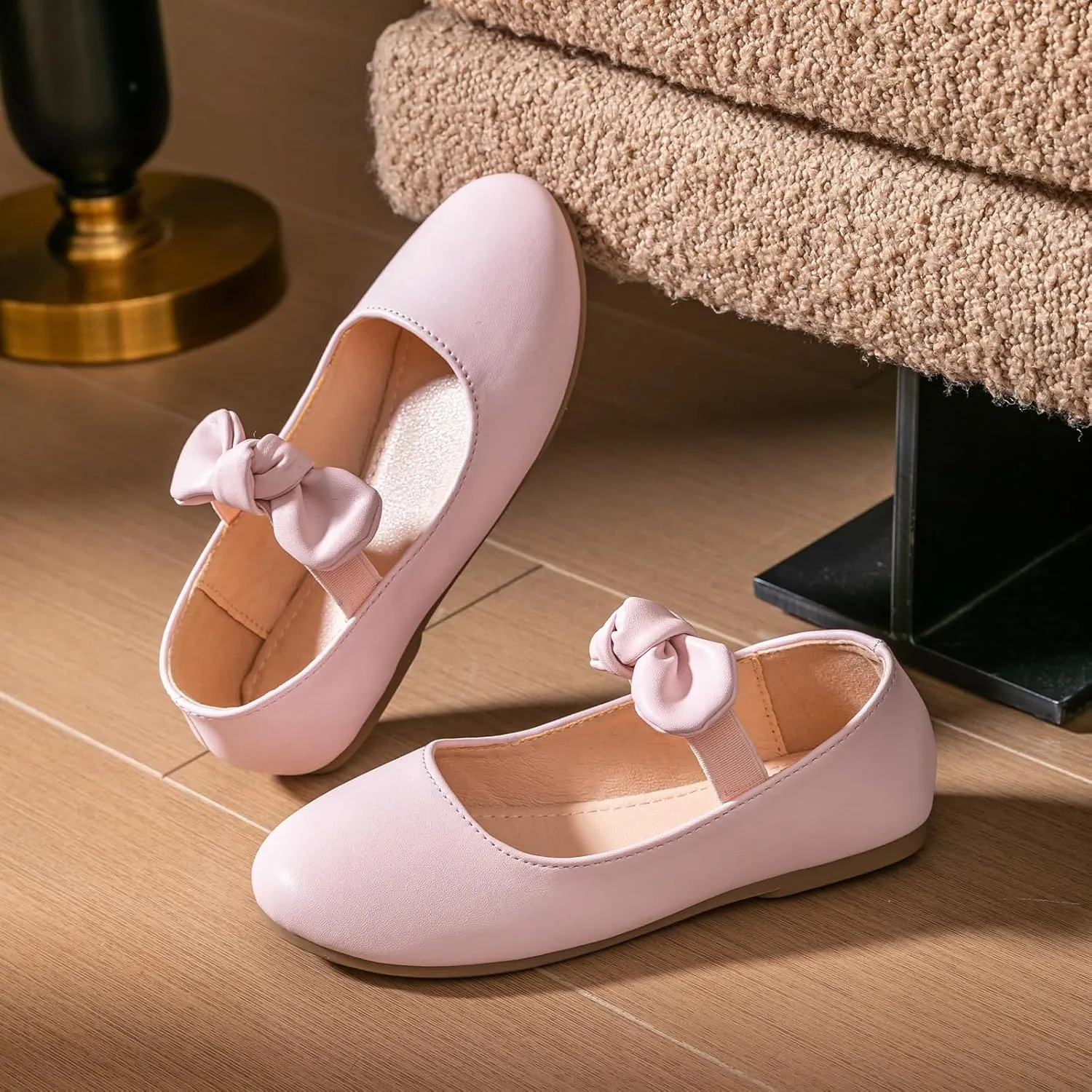 Girls Ballet Flats Dress Shoes Mary Jane Wedding Party Shoes Flower Bridesmaids Princess Shoes Flats