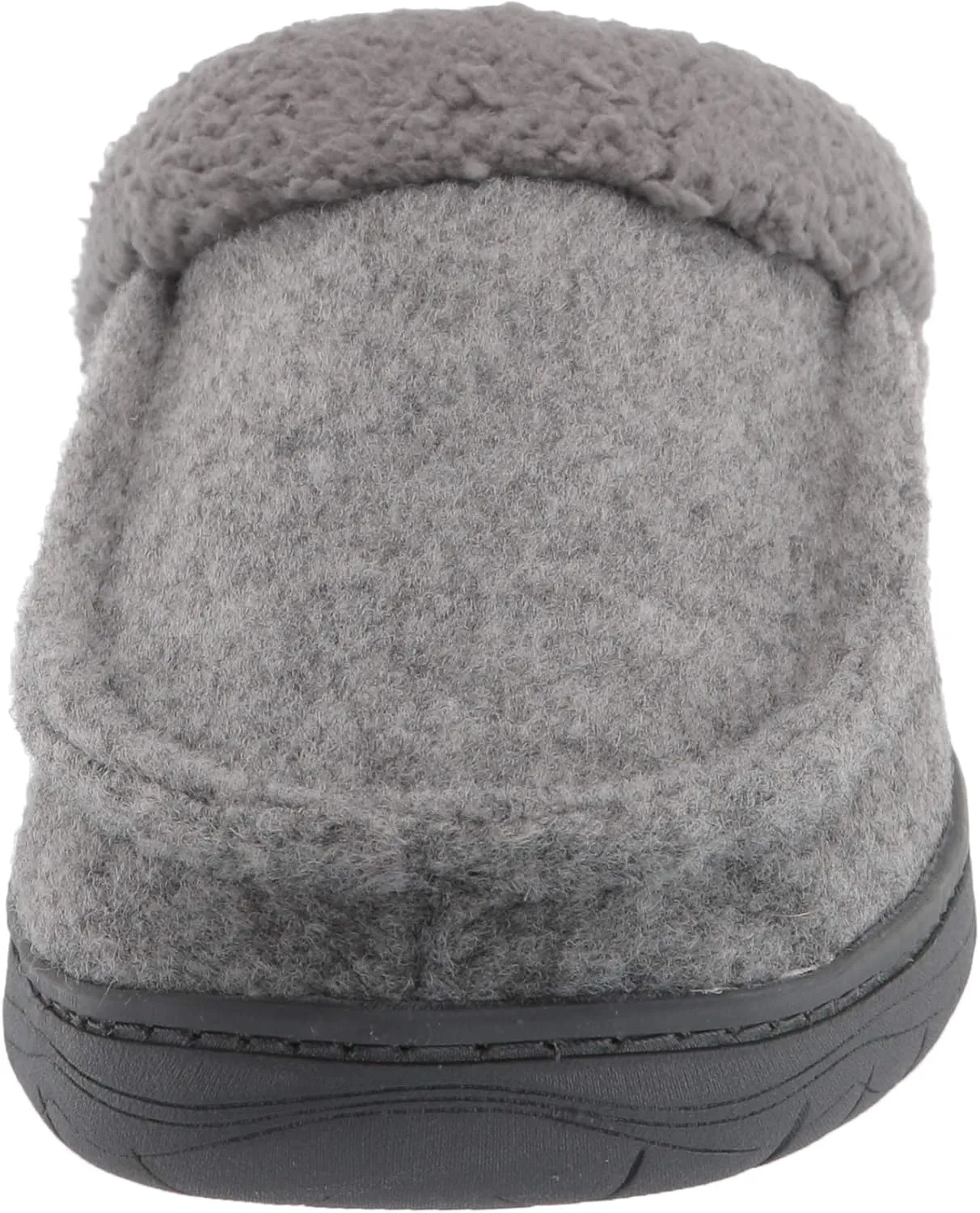 Hanes Men's Felt Clog Slipper Shoe - Memory Foam Indoor Outdoor Sole
