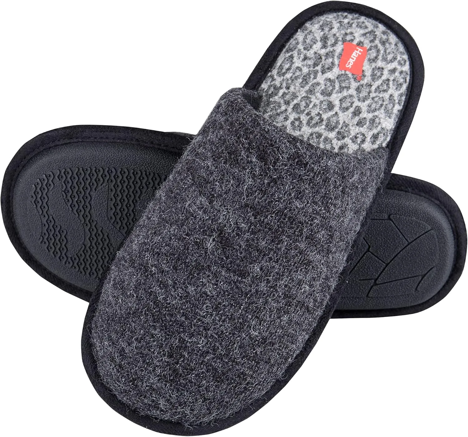 Hanes womens Comfort Cotton on Scuff With Memory Foam and Anti-skid Sole Slipper