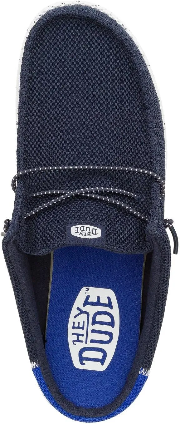 Hey Dude Men's Wally Slip Varsity, Men’s Shoes, Men's Slip-on Loafers, Comfortable & Light-Weight