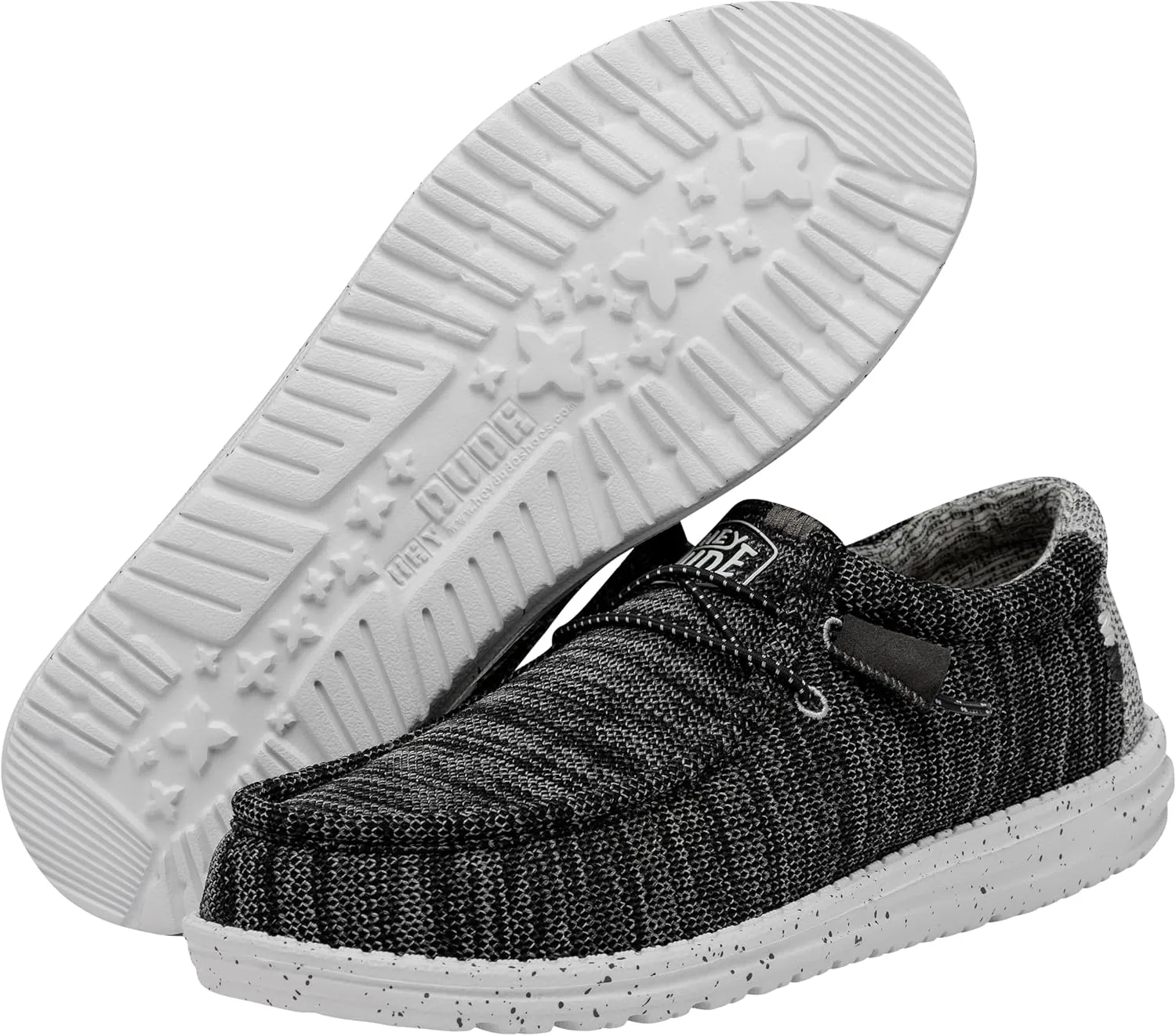 Hey Dude Men's Wally Stretch | Men's Loafers | Comfortable & Light-Weight