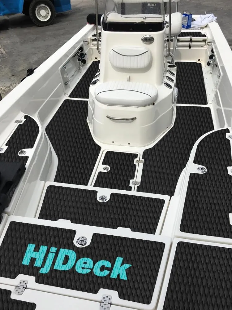 Hjdeck Boat Flooring EVA Foam Boat Decking Marine Carpet Non-Slip Decking Sheet Self-Adhesive Marine Flooring for Fishing Boat Kayak Yacht RV Swimming Pool Golf Cart 94.5"x23.6"/16.1"/11.8"