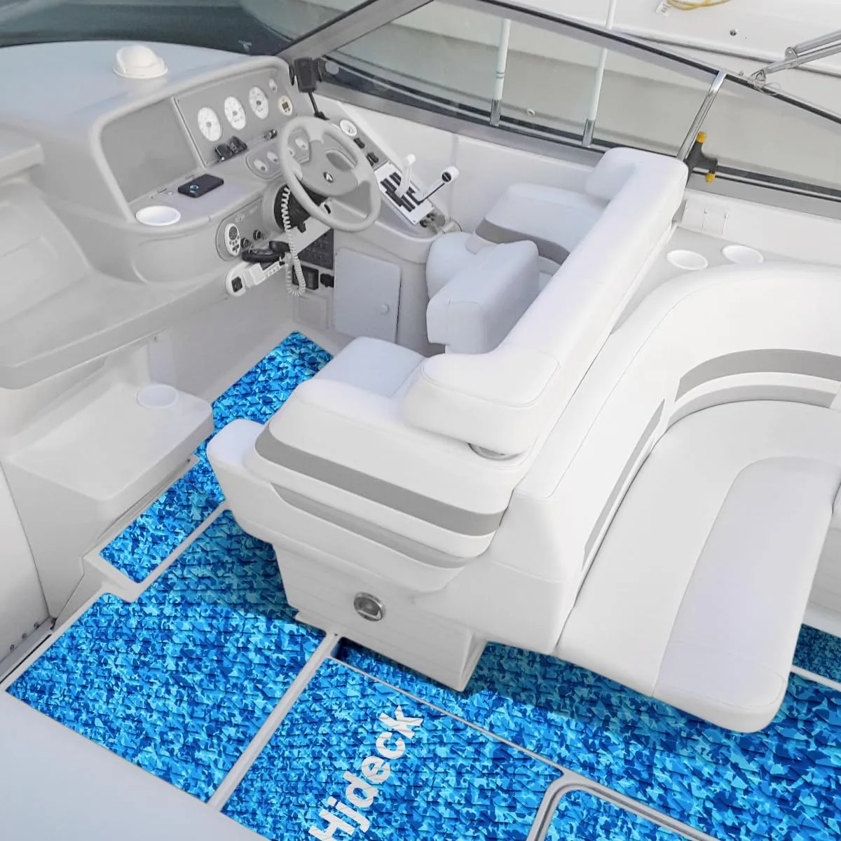 Hjdeck Boat Flooring EVA Foam Boat Decking Marine Carpet Non-Slip Decking Sheet Self-Adhesive Marine Flooring for Fishing Boat Kayak Yacht RV Swimming Pool Golf Cart 94.5"x23.6"/16.1"/11.8"