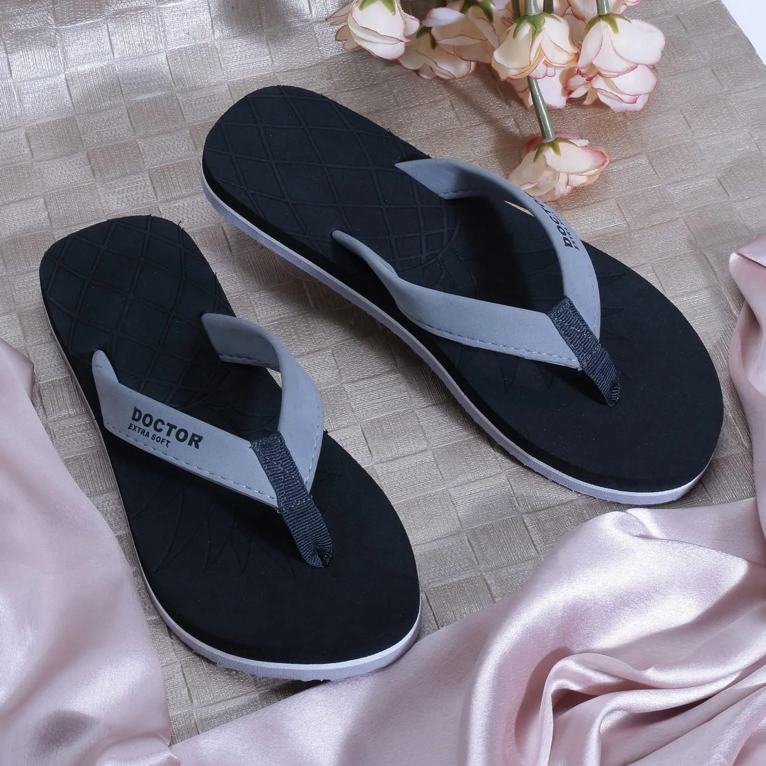 House Slipper for Women's | Orthopaedic & Diabetic | Indoor Outdoor Sliders Women | MCR chappals | Memory Foam Cushion| Fashionable Slippers for Girls & Ladies Daily Use D-05